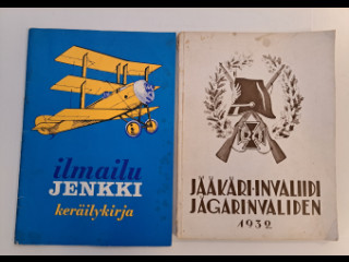 Vanhat lehdet, jääkäri-invaliidi & ilmailu Jenkki keräilykirja