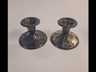 Hopeiset kynttilänjalat 815