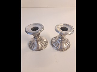 Hopeiset kynttilänjalat 813