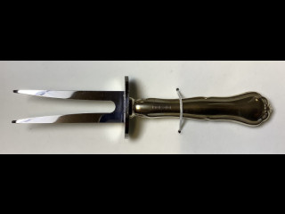 Chippendahl kinkkuhaarukka, pituus17 cm, hopeaa