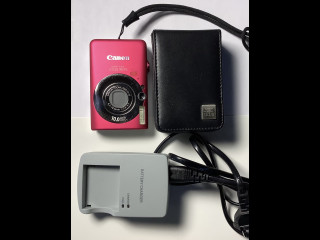 Canon Ixus 95 IS digikamera,nahkakotelo, akku, muistikortti 8 GP ja akkulaturi