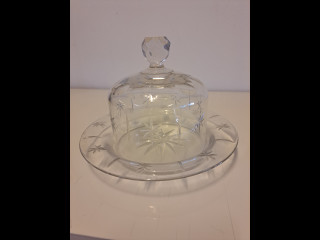 Riihimäenlasi Venus juustokupu ja lautanen