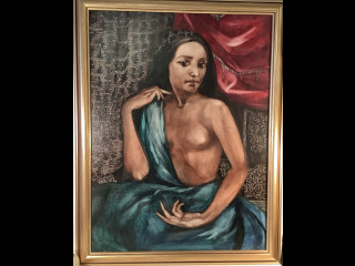 Leonid Lopatin:Öljyvärimaalaus kankaalle signeerattu