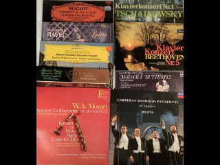 Klassisen musiikin lp-levyt 9 kpl