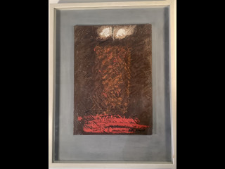 Matti Alapoti. ”Abstraktio” 1994, öljyväri