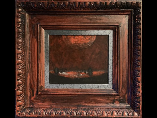 Matti Alapoti, Tummat kuhilaat, öljyvärityö levylle 1976