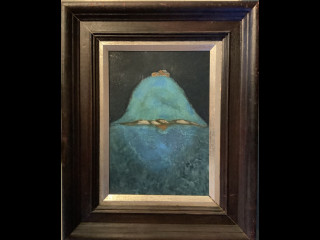 Matti Alapoti 1980, öljyvärityö levylle