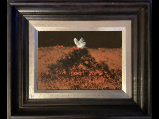 Matti Alapoti 1980, öljyvärityö levylle