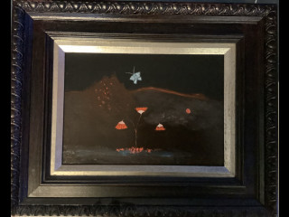 Matti Alapoti 1950  öljyväri levylle