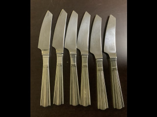 Hopeiset Margit sarjan hedelmäveitset, pituus 14 cm