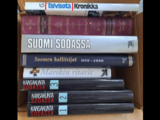 Kirjallisuutta mm. Vapautemme hinta, Suomi sodassa, Kansakunta sodassa osat 1,2&3