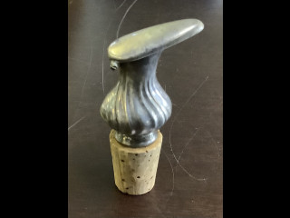 Hopeinen Viinipullon korkki Wirkkala