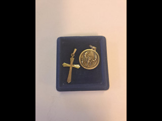 Riipukset, ristissä hopealeima 925