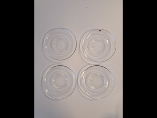 Iittala Paula lasiset aluslautaset 4kpl