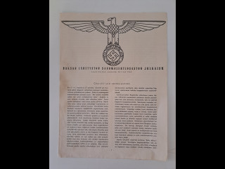 Saksan lähetystön sanomalehtiosaston julkaisu 1942
