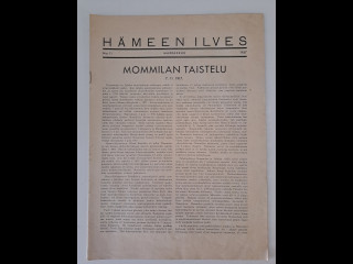 Hämeen Ilves marraskuu 1937
