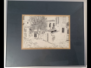 Piirros, kehyskoko 34,5x40,5 cm