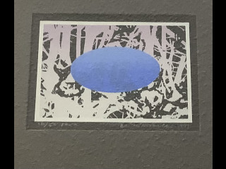 Matti Koskela serigragfia 1991 : kohtaaminen  yössä”