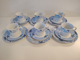 ROYAL NORFOLK kupit+tanssit ja leipälautaset 6kpl