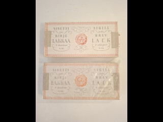 Vintage Sinetti- ja kirjelakkaa 2pkt