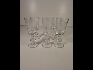 Hiotut kristallilasit 6kpl