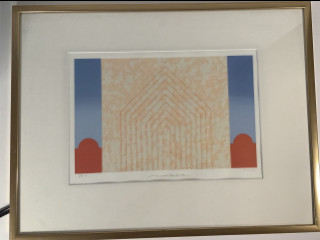”Temppeli”. Matti Koskelan serigrafia. 1997