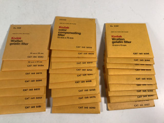 Kodak Wratten gelatin filttereitä 26 kpl